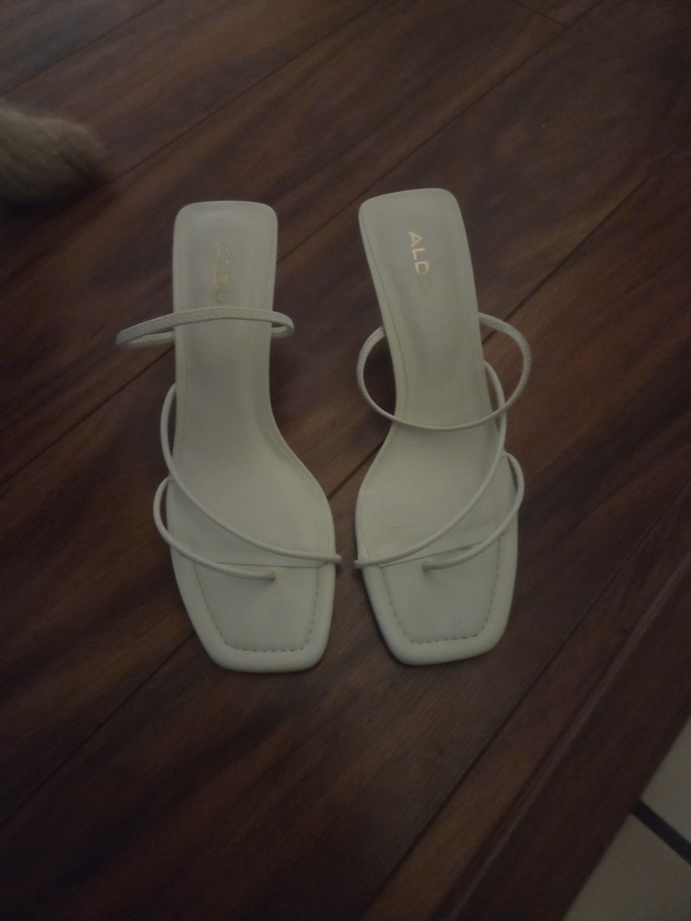 ALDO Women's Strappy Square-Toe Sandals in White